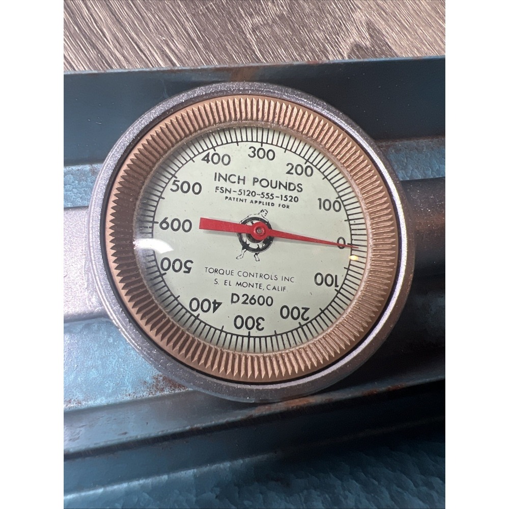 Torque Controls TCI D2600 Dial Torque Wrench 3/4" Drive 0-600 Ft/lbs USA Made - Picture 7 of 9